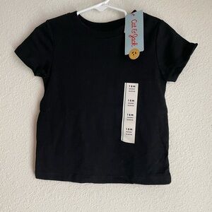 Cat & Jack Classic Black Short Sleeve Tee size 18M-NWT